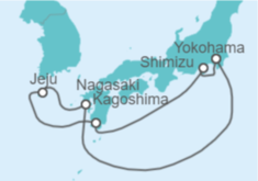 Itinerario del Crucero Kyushu y Corea del Sur - Princess Cruises