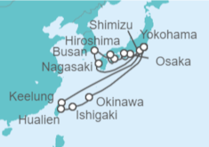 Itinerario del Crucero Japón, Corea Del Sur, Taiwán - Princess Cruises