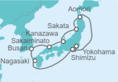 Itinerario del Crucero Mar de Japón - Princess Cruises