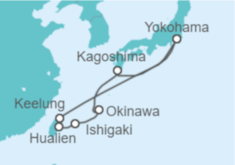 Itinerario del Crucero Taiwán, Japón - Princess Cruises