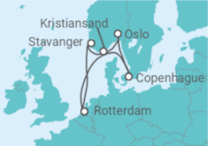 Itinerario del Crucero Noruega y Dinamarca - Holland America Line