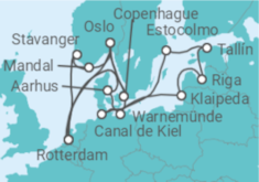 Itinerario del Crucero Dinamarca, Noruega, Holanda, Alemania, Lituania, Letonia, Estonia, Suecia - Holland America Line