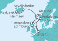 Itinerario del Crucero Desde Reykjavik (Islandia) a Rotterdam - Holland America Line