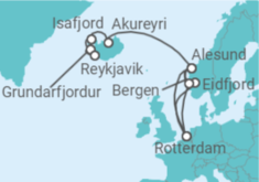 Itinerario del Crucero Desde Rotterdam a Reykjavik (Islandia) - Holland America Line