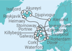 Itinerario del Crucero Irlanda, Reino Unido - Holland America Line