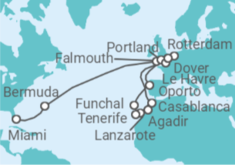 Itinerario del Crucero Desde Fort Lauderdale (Miami) a Dover (Inglaterra) - Holland America Line