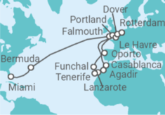 Itinerario del Crucero Desde Fort Lauderdale (Miami) a Rotterdam - Holland America Line