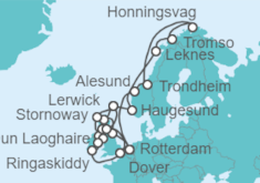 Itinerario del Crucero Islas Británicas y Círculo Polar Ártico - Holland America Line