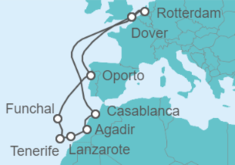 Itinerario del Crucero Islas Canarias - Holland America Line