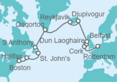 Itinerario del Crucero Desde Rotterdam a Boston (EEUU) - Holland America Line