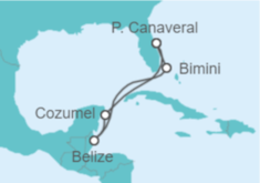 Itinerario del Crucero Caribe Occidental + Orlando - Celebrity Cruises