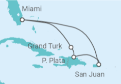 Itinerario del Crucero República Dominicana y Puerto Rico - Celebrity Cruises