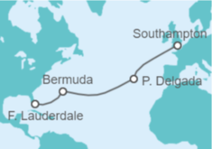 Itinerario del Crucero De Londres a Miami  - Celebrity Cruises