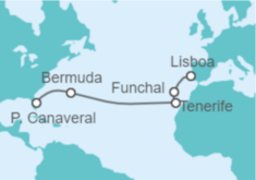 Itinerario del Crucero De Lisboa a Cabo Cañaveral - Celebrity Cruises