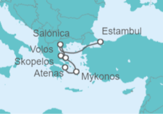 Itinerario del Crucero Islas Griegas y Turquía - Explora Journeys