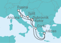 Itinerario del Crucero Mediterráneo al completo - Explora Journeys