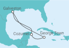 Itinerario del Crucero Caribe Occidental - Disney Cruise Line