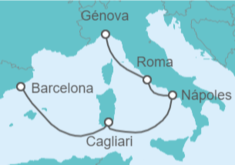Itinerario del Crucero Italia - Costa Cruceros