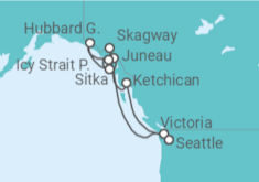 Itinerario del Crucero Alaska - NCL Norwegian Cruise Line