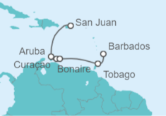 Itinerario del Crucero Aruba, Curaçao, Bonaire - Explora Journeys