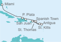 Itinerario del Crucero De San Juan a Miami - Explora Journeys