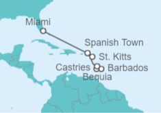Itinerario del Crucero De Bridgetown a Miami  - Explora Journeys