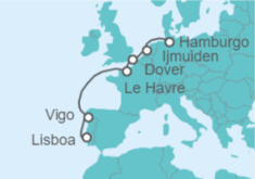 Itinerario del Crucero España, Francia, Reino Unido, Holanda - Costa Cruceros