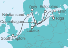 Itinerario del Crucero Noruega, Dinamarca, Letonia, Estonia - Oceania Cruises