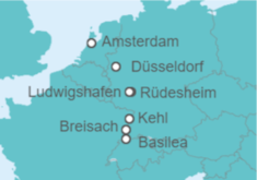 Itinerario del Crucero Holanda, Alemania - AmaWaterways