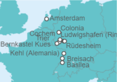 Itinerario del Crucero Desde Basilea (Suiza) a Amsterdam (Holanda) - AmaWaterways
