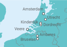 Itinerario del Crucero Holanda, Bélgica - AmaWaterways