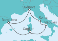 Itinerario del Crucero Italia - Costa Cruceros