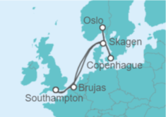 Itinerario del Crucero Noruega, Dinamarca, Bélgica - MSC Cruceros
