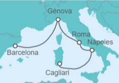 Itinerario del Crucero Italia - Costa Cruceros