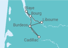 Itinerario del Crucero Francia - AmaWaterways