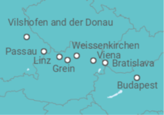 Itinerario del Crucero Hungría, Austria, Alemania - AmaWaterways