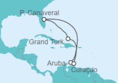 Itinerario del Crucero Aruba, Curaçao y Bahamas - Carnival Cruise Line