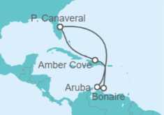 Itinerario del Crucero Caribe Oriental - Carnival Cruise Line