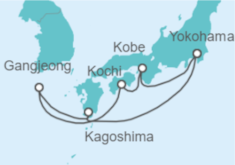 Itinerario del Crucero Japón - MSC Cruceros