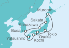 Itinerario del Crucero Japón, Corea Del Sur - MSC Cruceros
