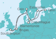 Itinerario del Crucero Dinamarca, Alemania, Estonia, Suecia, Noruega, Bélgica - Oceania Cruises