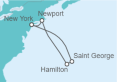 Itinerario del Crucero Bermudas - Oceania Cruises