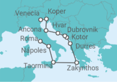 Itinerario del Crucero Desde Civitavecchia (Roma) a Venecia (Italia) - Oceania Cruises