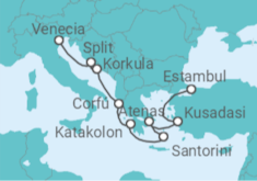 Itinerario del Crucero Iconos a Estambul - Oceania Cruises