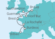 Itinerario del Crucero Desde Southampton (Londres) a Bilbao - Oceania Cruises