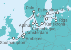 Itinerario del Crucero Desde Estocolmo (Suecia) a Southampton (Londres) - Oceania Cruises