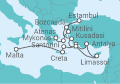 Itinerario del Crucero El amanecer de la civilización - Oceania Cruises