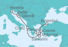 Itinerario del Crucero Inspiración mediterránea - Oceania Cruises