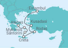 Itinerario del Crucero Inspiración helénica - Oceania Cruises