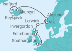 Itinerario del Crucero Reino Unido, Noruega, Islandia - Oceania Cruises